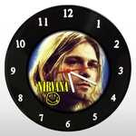 Ficha técnica e caractérísticas do produto Relógio de Parede - Nirvana - em Disco de Vinil - Mr. Rock – Grunge