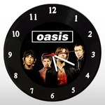 Ficha técnica e caractérísticas do produto Relógio de Parede - Oasis - em Disco de Vinil - Mr. Rock – Rock