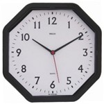 Ficha técnica e caractérísticas do produto Relógio de Parede Oitavado Números 22cm Quartz - Bells