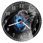 Ficha técnica e caractérísticas do produto Relógio De Parede Olhos Hipnose Estética Decoração Sala