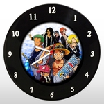 Ficha técnica e caractérísticas do produto Relógio de Parede - One Piece - em Disco de Vinil - Mr. Rock - Anime