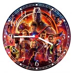 Ficha técnica e caractérísticas do produto Relógio de Parede os Vingadores Avengers Super Heróis Decorar - Vital Quadros