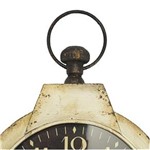 Ficha técnica e caractérísticas do produto Relógio de Parede Oval Fundo Oldway 85x51x6