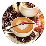 Ficha técnica e caractérísticas do produto Relógio de Parede Padarias Cafeterias Gourmet Café Bolos Pães Decorações - Vital Quadros