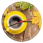 Ficha técnica e caractérísticas do produto Relógio de Parede Padarias Cafeterias Gourmet Café Bolos Pães Sala - Vital Quadros