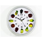 Relógio de Parede para Cozinha com Motivos de Frutas