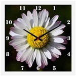 Ficha técnica e caractérísticas do produto Relógio de Parede para Cozinha Flor Margarida Branca 30x30cm