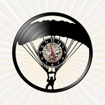 Ficha técnica e caractérísticas do produto Relógio de Parede Paraquedismo Esportes Radicais Vinil LP Decor