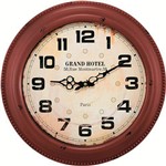 Ficha técnica e caractérísticas do produto Relógio de Parede Paris 5462 44cm Vermelho