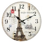 Ficha técnica e caractérísticas do produto Relógio de Parede Paris em MDF 34cm - The Home