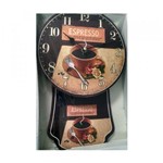Ficha técnica e caractérísticas do produto Relógio de Parede Pendulo Expresso RETRO-05 - AZ DESIGN