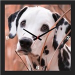 Relógio de Parede Personalizado Cachorro Dálmata 30x30cm