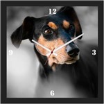 Ficha técnica e caractérísticas do produto Relógio de Parede Personalizado Cachorro Pinscher 30x30cm