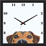 Ficha técnica e caractérísticas do produto Relógio de Parede Personalizado Criativo Pet Cachorro Espiando 30x30cm - Decore Pronto