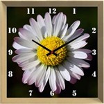 Ficha técnica e caractérísticas do produto Relógio de Parede Personalizado Flor Margarida Branca 30x30cm
