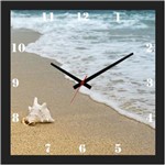 Ficha técnica e caractérísticas do produto Relógio de Parede Personalizado Imagem Concha do Mar 30x30cm