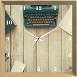 Ficha técnica e caractérísticas do produto Relógio de Parede Personalizado Objetos Antigos 30x30cm