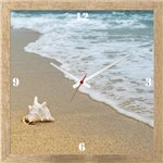 Relógio de Parede Personalizado Paisagem Praia Beira Mar 30x30cm - Decore Pronto