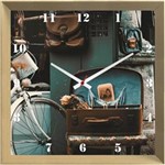 Ficha técnica e caractérísticas do produto Relógio de Parede Personalizado Vintage 30x30cm