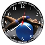 Ficha técnica e caractérísticas do produto Relógio De Parede Pilates Academia Fitness Musculação