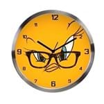 Ficha técnica e caractérísticas do produto Relogio de Parede Piupiu Big Face Looney Tunes Alumínio Amarelo Ø30 Cm