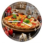 Ficha técnica e caractérísticas do produto Relógio de Parede Pizza Pizzarias Gourmet Restaurantes Decorações - Vital Quadros