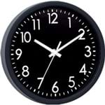 Ficha técnica e caractérísticas do produto Relógio de Parede Plástico Preto 25X25Cm - Urban