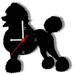 Ficha técnica e caractérísticas do produto Relógio de Parede Poodle
