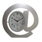 Ficha técnica e caractérísticas do produto Relógio de Parede Prata Arroba - Capricho