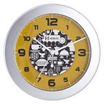 Ficha técnica e caractérísticas do produto Relógio de Parede Prata Metálico 6666-070 Herweg - Prata