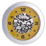 Relógio de Parede Prata Metálico 6666-070 Herweg