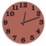 Ficha técnica e caractérísticas do produto Relógio de Parede Premium Cobre Metálico com Números em Relevo Preto Ônix 50cm Grande