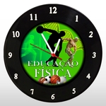 Ficha técnica e caractérísticas do produto Relógio de Parede – Profissão Educação Física - em Disco de Vinil - Mr. Rock