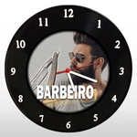 Ficha técnica e caractérísticas do produto Relógio de Parede – Profissões Barbeiro - em Disco de Vinil - Mr. Rock