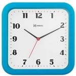 Ficha técnica e caractérísticas do produto Relógio de Parede Quadrado Azul Turquesa 23 Cm Herweg 6145 267