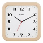 Ficha técnica e caractérísticas do produto Relógio de Parede Quadrado Bege Herweg 6145-324
