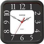 Ficha técnica e caractérísticas do produto Relógio de Parede Quadrado Black Arabico Nativo