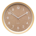 Ficha técnica e caractérísticas do produto Relógio De Parede Quartz 30cm Bege Cork Style