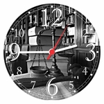 Ficha técnica e caractérísticas do produto Relógio De Parede Quartz Advogado Direito Casa Escritório Arte e Decoração 14