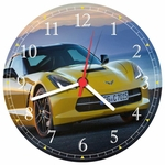 Ficha técnica e caractérísticas do produto Relógio De Parede Quartz Carros Corvette Arte e Decoração