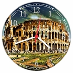 Ficha técnica e caractérísticas do produto Relógio De Parede Quartz Cidades Roma Coliseu Arte e Decoração