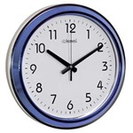 Ficha técnica e caractérísticas do produto Relógio de Parede Quartz Herweg Azul - 6194-239
