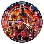 Ficha técnica e caractérísticas do produto Relógio de Parede Os Vingadores The Avengers Marvel Filmes
