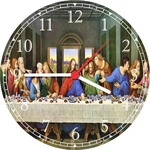 Ficha técnica e caractérísticas do produto Relógio De Parede Quartz Religião Santa Ceia Jesus Cristo Bíblia Decoração