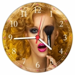 Ficha técnica e caractérísticas do produto Relógio De Parede Quartz Salão de Beleza Maquiagem Arte e Decoração 07