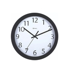 Ficha técnica e caractérísticas do produto Relógio De Parede Redondo Moderno 30cm Alumínio Não Enferruja - Ref - 6719 - 317 - Fundo Branco