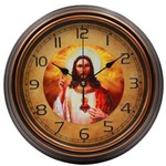 Ficha técnica e caractérísticas do produto Relógio de Parede Redondo Estampado 3d Jesus 40cm