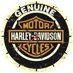 Ficha técnica e caractérísticas do produto Relógio de Parede Redondo Harley Davidson MDF