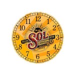 Ficha técnica e caractérísticas do produto Relógio de Parede Redondo Mdf Cerveja Sol Premium 28cm