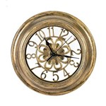 Ficha técnica e caractérísticas do produto Relógio de Parede Redondo Modelo Flor 28cm